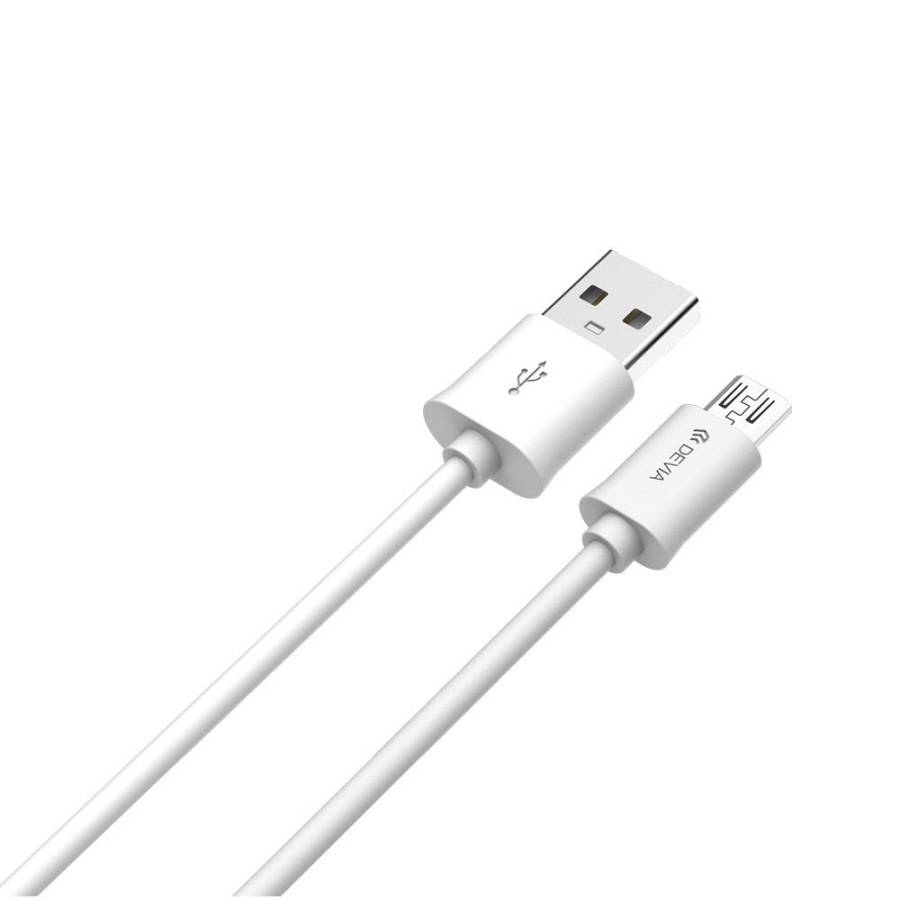 Devia - Smart Series EC081 Cable for Micro USB White (5V 2A,1M)