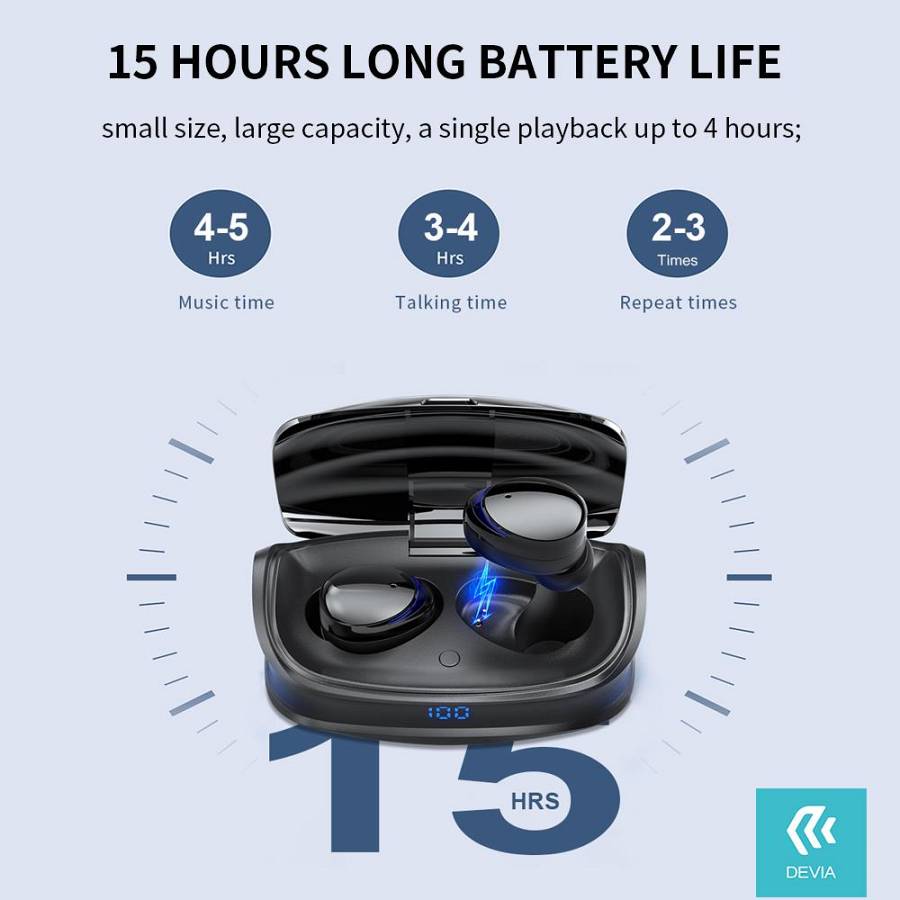 Devia - Joy A9 series TWS game wireless earphone Black