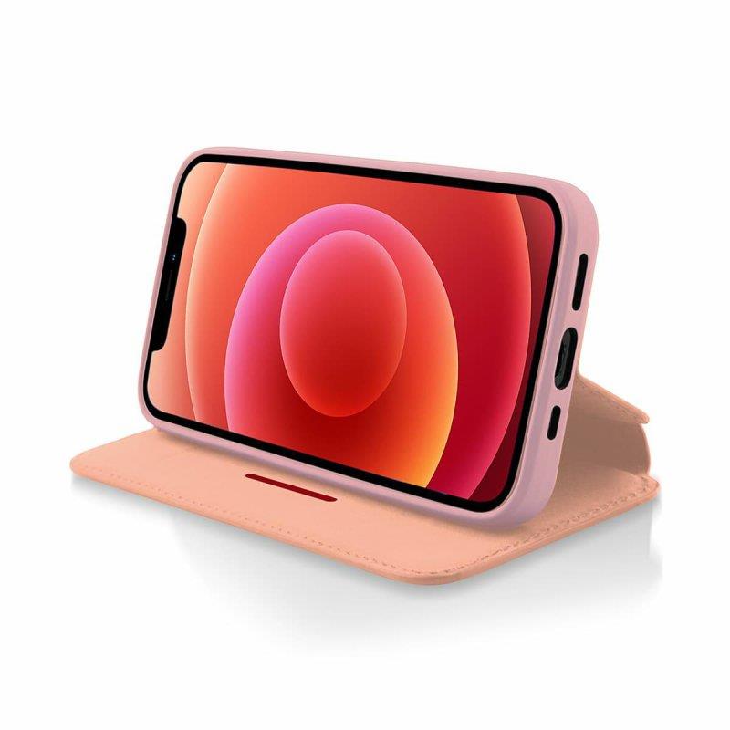 Apple iPhone 12 / 12 Pro - Θήκη Book Style Vintage Μαγνητική Ροζ