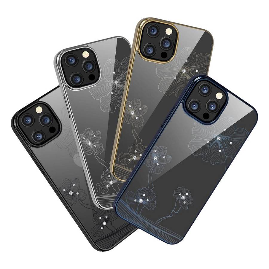 Apple iPhone 13 Pro - Devia Crystal Flora Series Case Silver