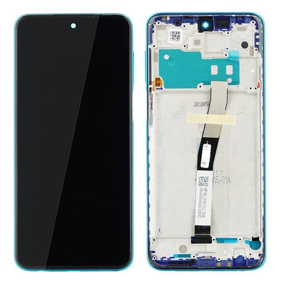 Xiaomi Redmi Note 9S / Redmi Note 9 Pro - LCD Touch Blue with Frame OEM