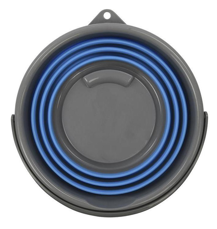 PROPLUS πτυσσόμενος κάδος 370307, 10L, μπλε/γκρι 370307