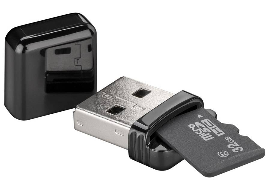 GOOBAY card reader 38656 για micro SD κάρτα μνήμης, 480 Mbps, μαύρο 38656