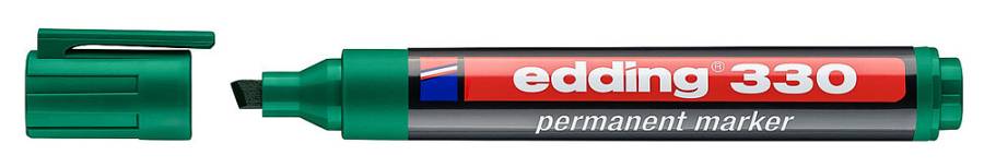 EDDING ανεξίτηλος μαρκαδόρος 330, 1-5mm, επαναγεμιζόμενος, πράσινος 4-330004