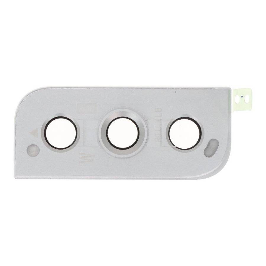 SAMSUNG S901B Galaxy S22 / S906B Galaxy S22 Plus - Back Camera Lens and Bezel White Original