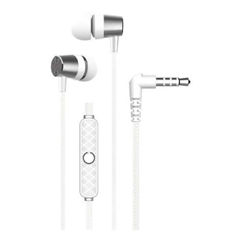 Devia - EM103 Wired earphones Kintone Metal jack 3,5mm White