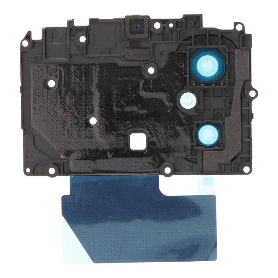 XIAOMI Redmi 12C - - Back Camera Lens and Bezel with Motherboard Bracket Black Original