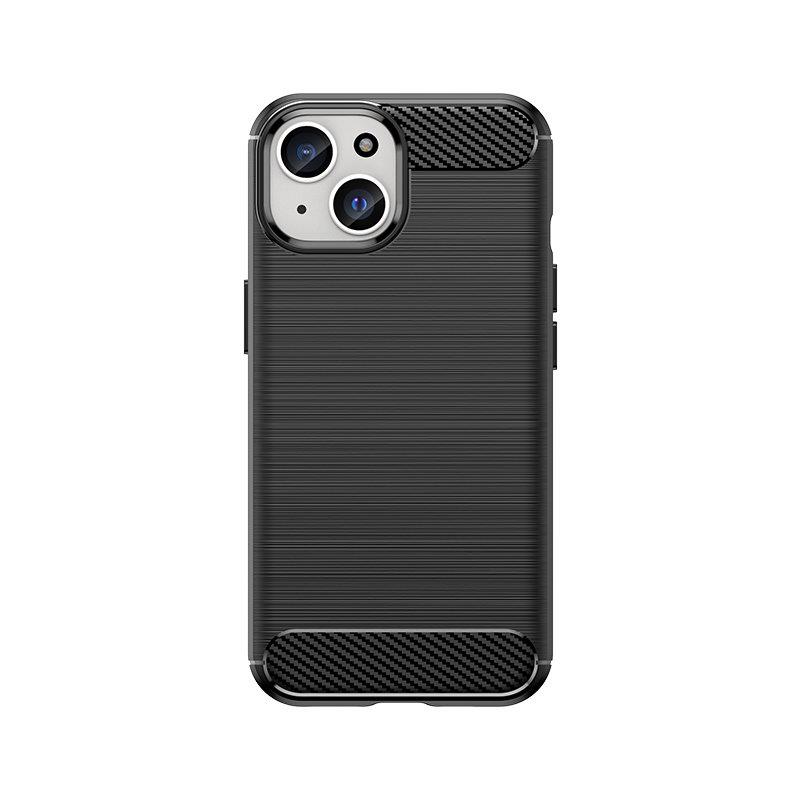 Apple iPhone 15 Plus - Silicon Carbon Case Black