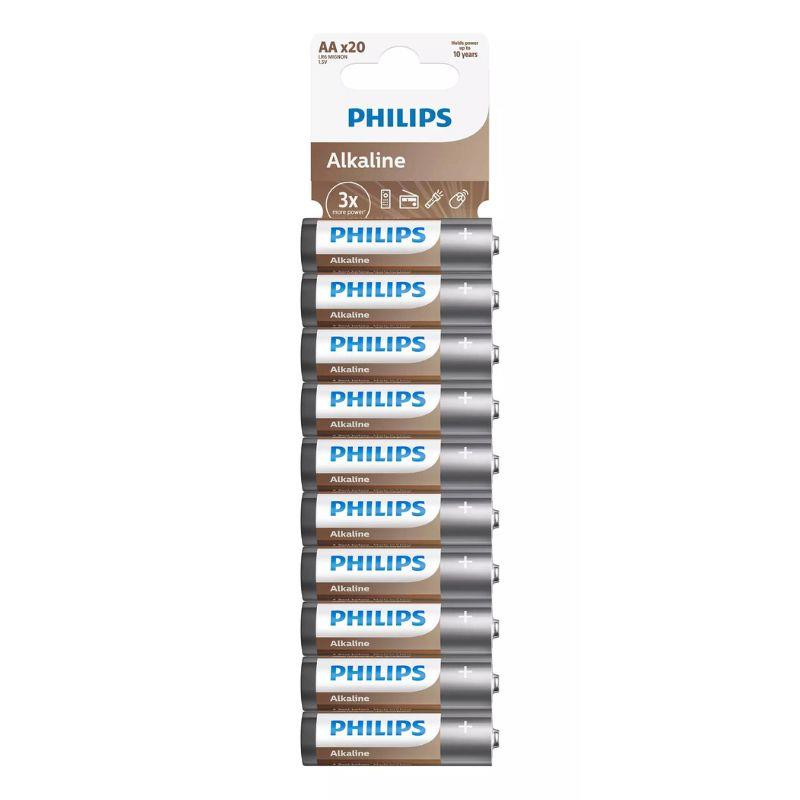 Philips - LR6 AA ALKALINE Battery Blister 20τεμ