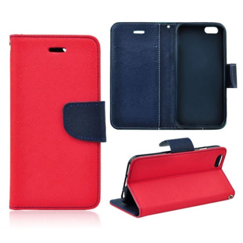 SAMSUNG S921B Galaxy S24 - ΘΗΚΗ NETONE FANCY DIARY BOOK STYLE ΠΟΡΤΟΦΟΛΙ KOKKINH - ΜΠΛΕ