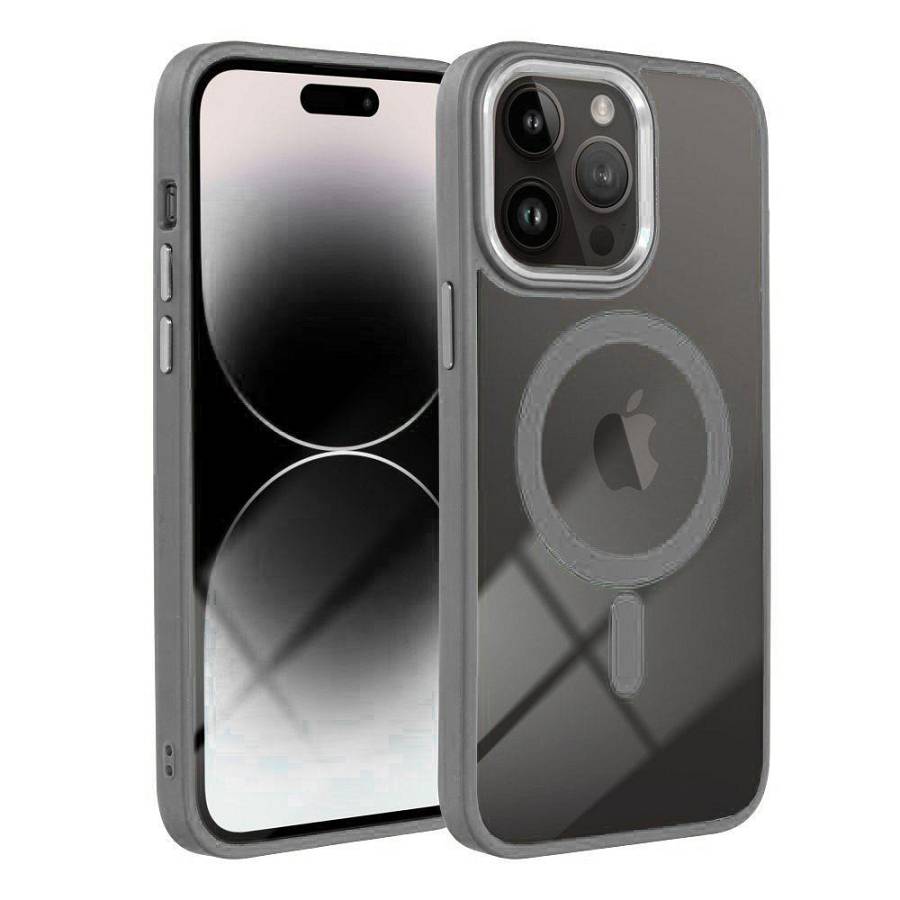 Apple iPhone 15 Plus - Silicon Case Magsafe Grey