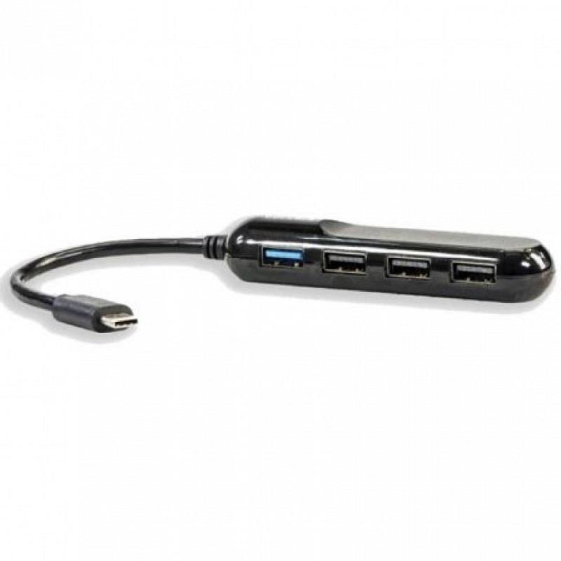 G&BL USB 3.0 Type C hub - 4 port, black