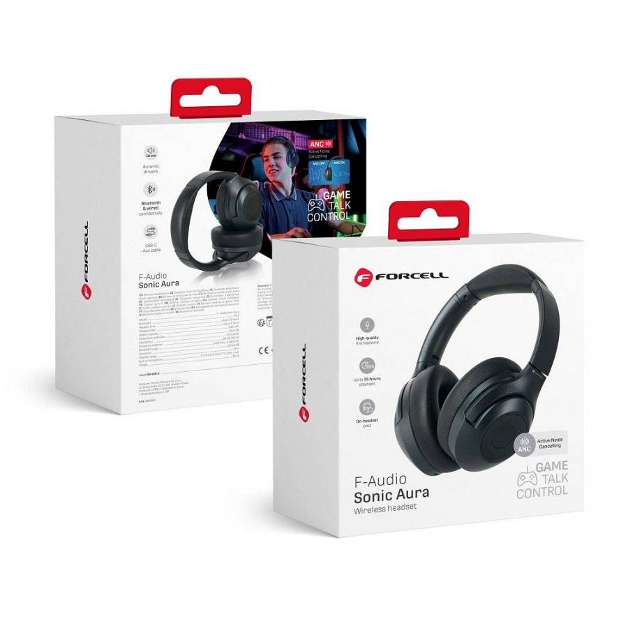 Forcell - F-AUDIO wireless headphones ANC Sonic Aura black