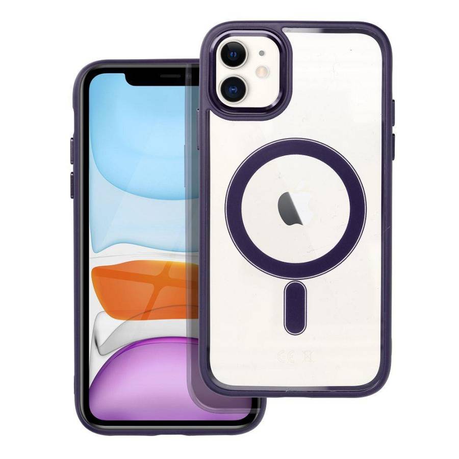 Apple iPhone 16 Pro - VMax Silicon Case Magsafe Purple Camera Protection
