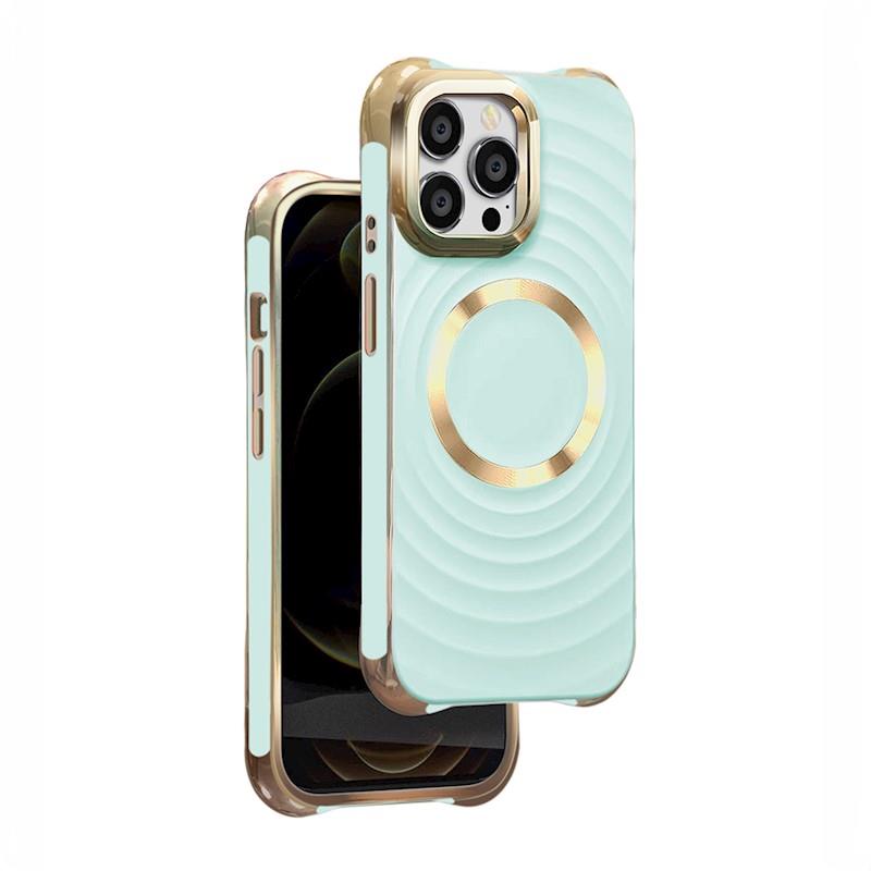 Apple iPhone 14 Pro - Silicon case Glam Magsafe Cover Mint