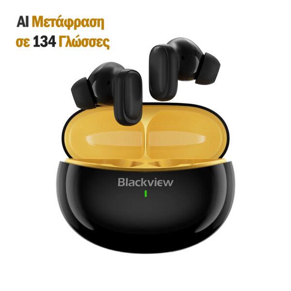 BlackView - BT5.4 ENC EarBuds AI Translate Function Black