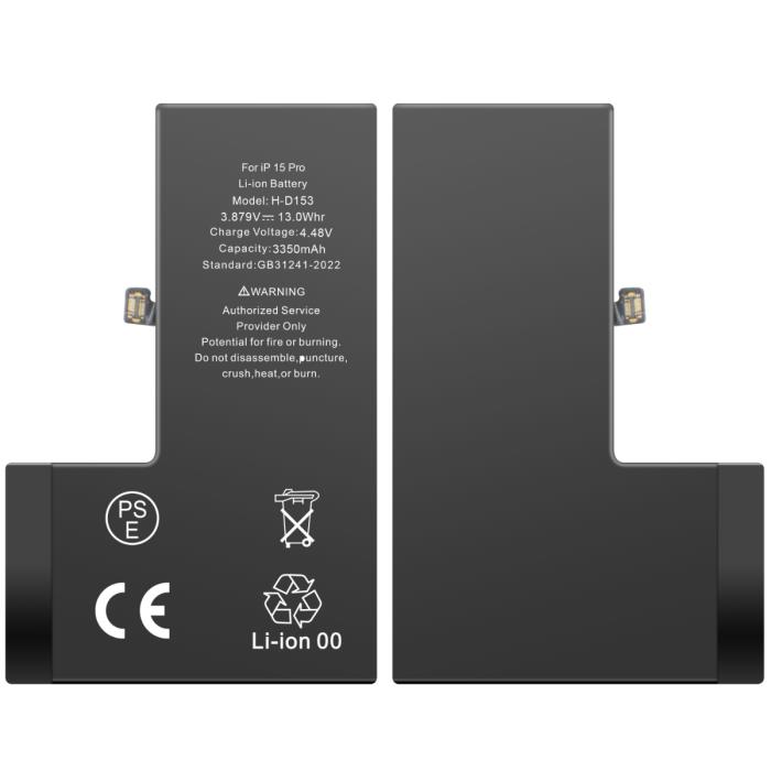Apple iPhone 15 Pro - AAA Battery Quality 3350mAh