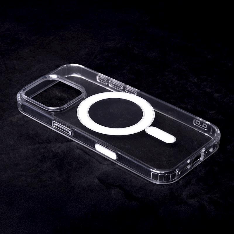 Apple iPhone 16 - Anti Shock 1,5mm Magsafe case Transparent Big Hole + Button