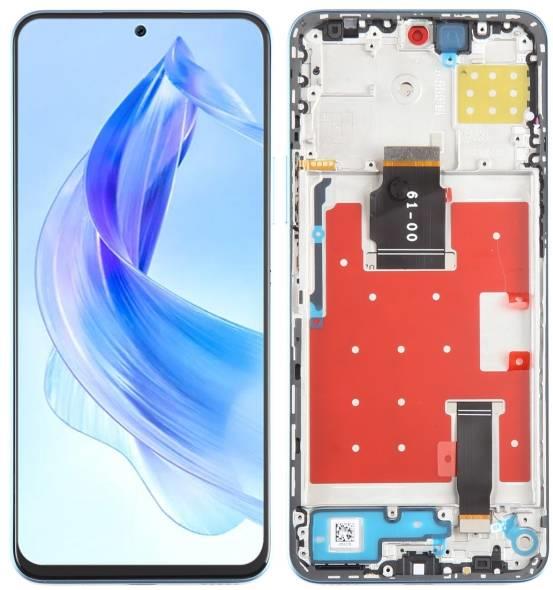 Honor 90 Lite 5G - LCD Touch Silver with Frame OEM