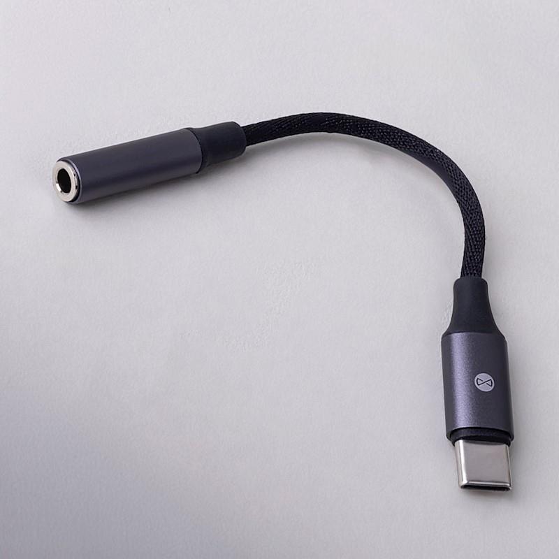 Forever - Adapter audio AJC-01 Jack 3,5mm to Type C black