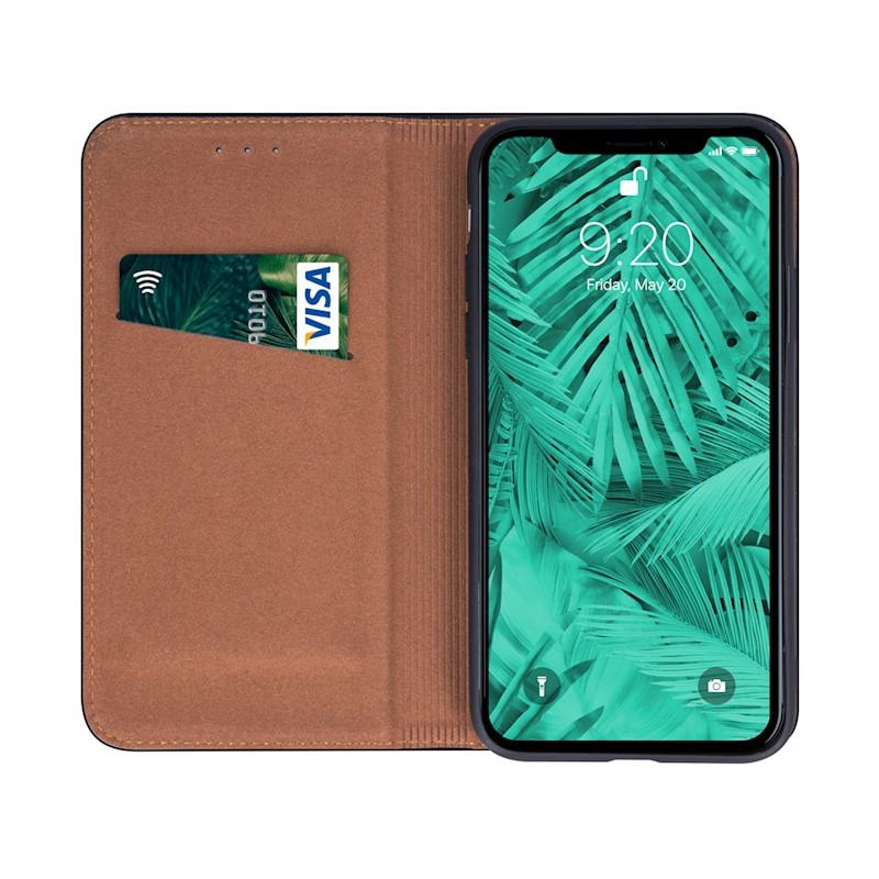 Apple iPhone 15 Pro - Genuine Leather Smart Pro Black