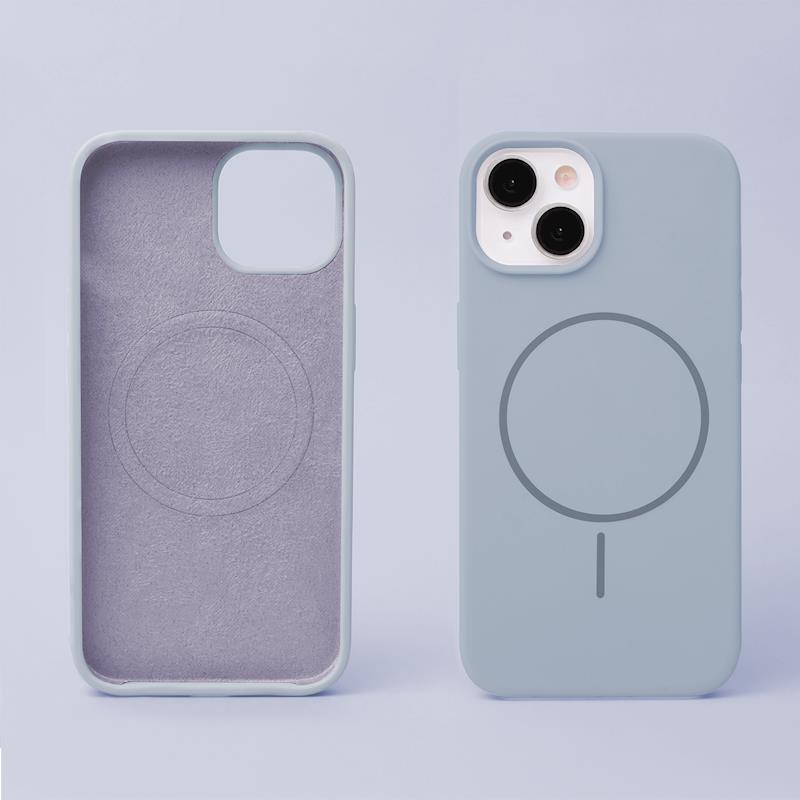 Apple iPhone 14 - Silicon Thin Magsafe Case 6,1 Light Blue