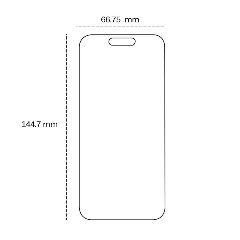 Apple iPhone 16 Pro / 17 / 17 Pro - Tempered glass 2,5D 6,3
