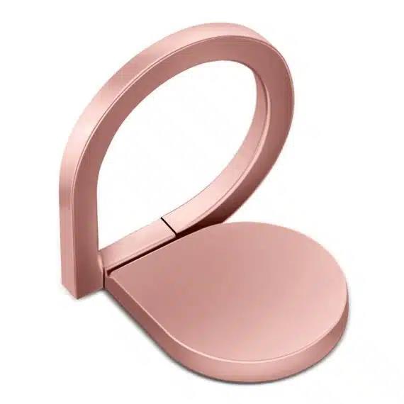 Techsuit - Phone Ring - Water Drop Design, 360° Rotation, 3M Adhesive, Matte Finish, Zinc Alloy - Pink