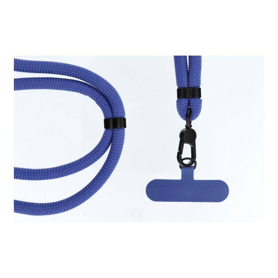 SWING (8mm) Phone lanyard, Phone pendant,adjustable length,cord length 165cm on the shoulder or neck dark blue