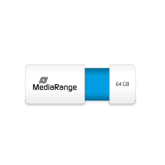 MediaRange - USB 2.0  flash drive 64GB color edition light blue