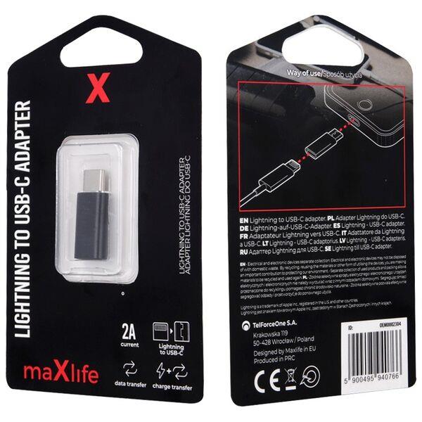 Maxlife - Αντάπτορας Lightning σε Type C