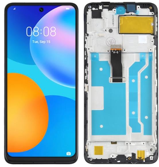 Huawei P Smart (2021) - LCD Touch Black with Frame OEM