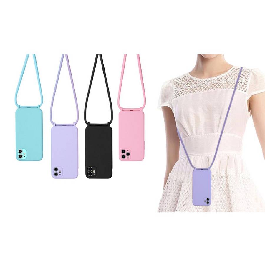 Θήκη Σιλικόνης με Κορδόνι CarryHang Sonique Apple iPhone 11 Πράσινο Ανοιχτό