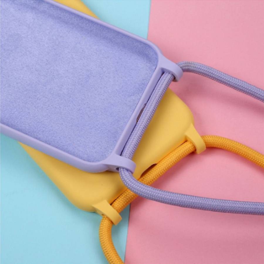 Θήκη Σιλικόνης με Κορδόνι CarryHang Sonique Samsung Galaxy A31 Πράσινο Σκούρο