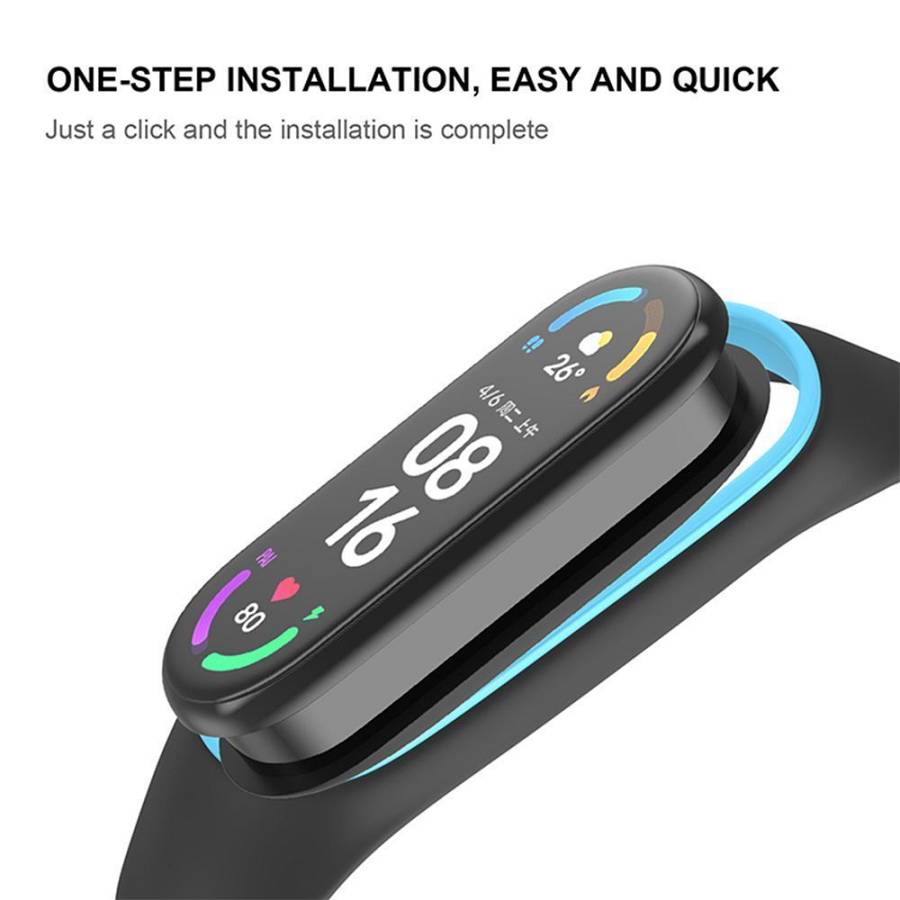 Λουράκι Σιλικόνης Sonique Sport για Xiaomi Mi Band 7 Μαύρο / Λευκό