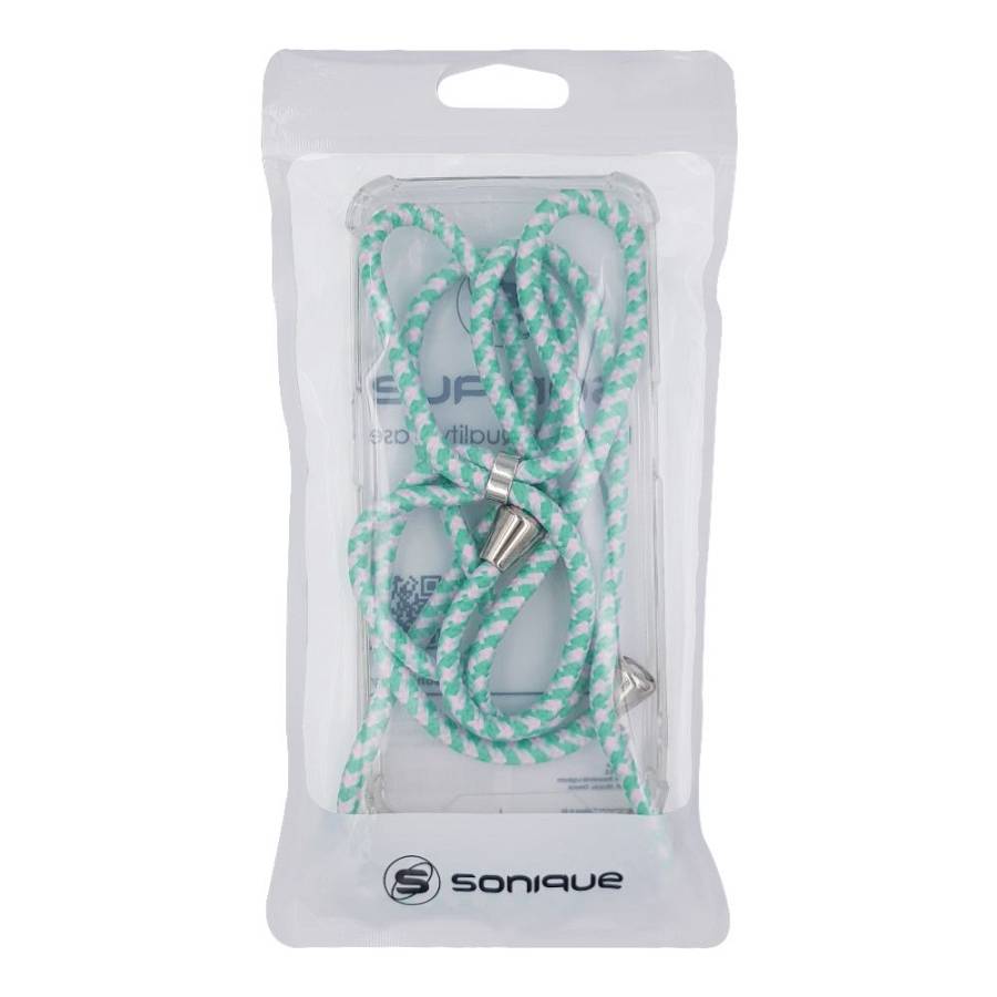 Θήκη Σιλικόνης με Κορδόνι Sonique Armor Clear Apple iPhone X / iPhone XS Rainbow Βεραμάν