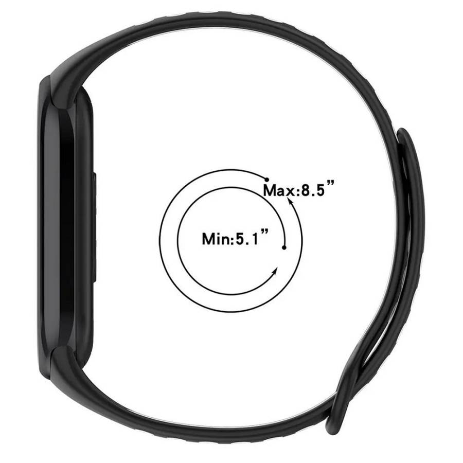 Λουράκι Σιλικόνης Sonique Sport για Xiaomi Smart Band 8 / Xiaomi Smart Band 9 Μαύρο / Γκρι