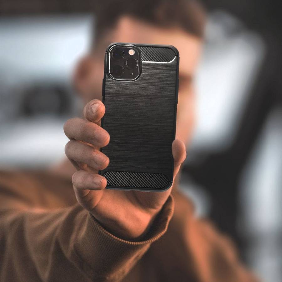 Θήκη Σιλικόνης Sonique Carbon Brushed Samsung Galaxy S24 Μαύρο