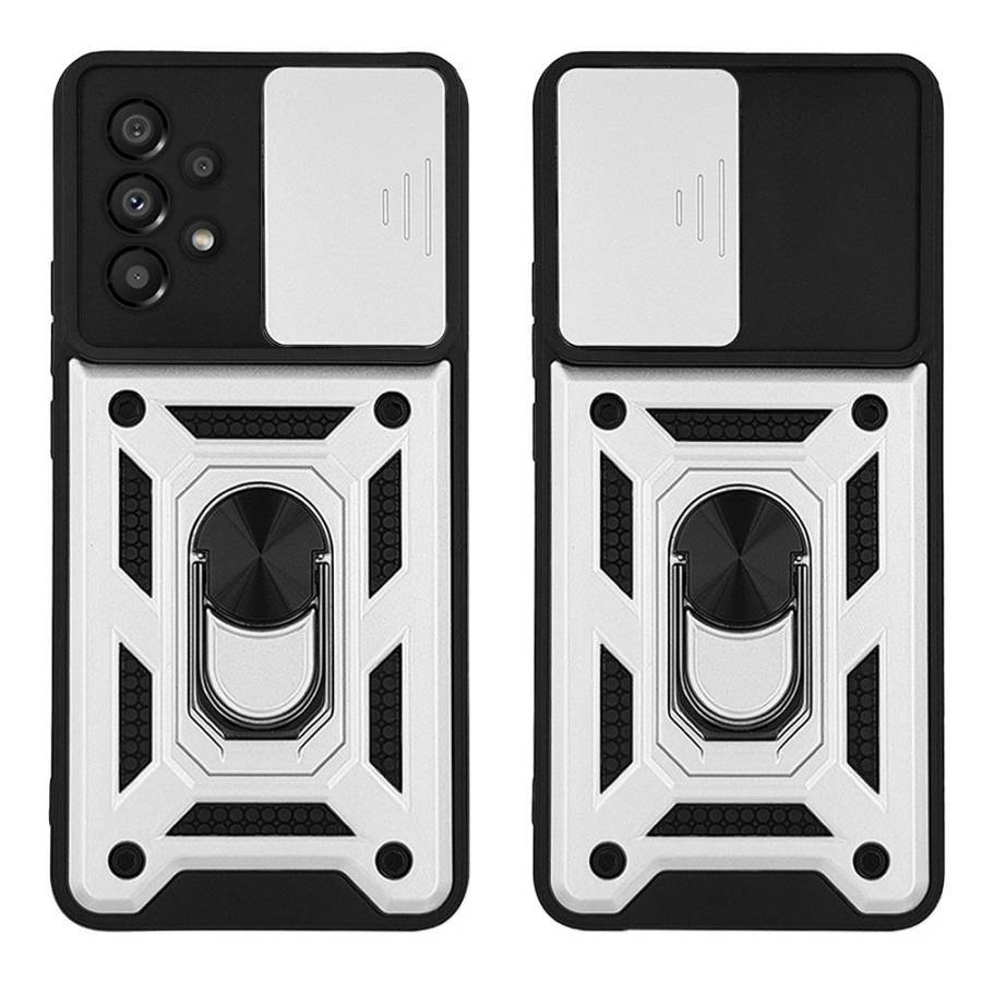 Θήκη Ring Armor CamPro Sonique για Samsung Galaxy A23 5G / Galaxy A23 4G Ασημί