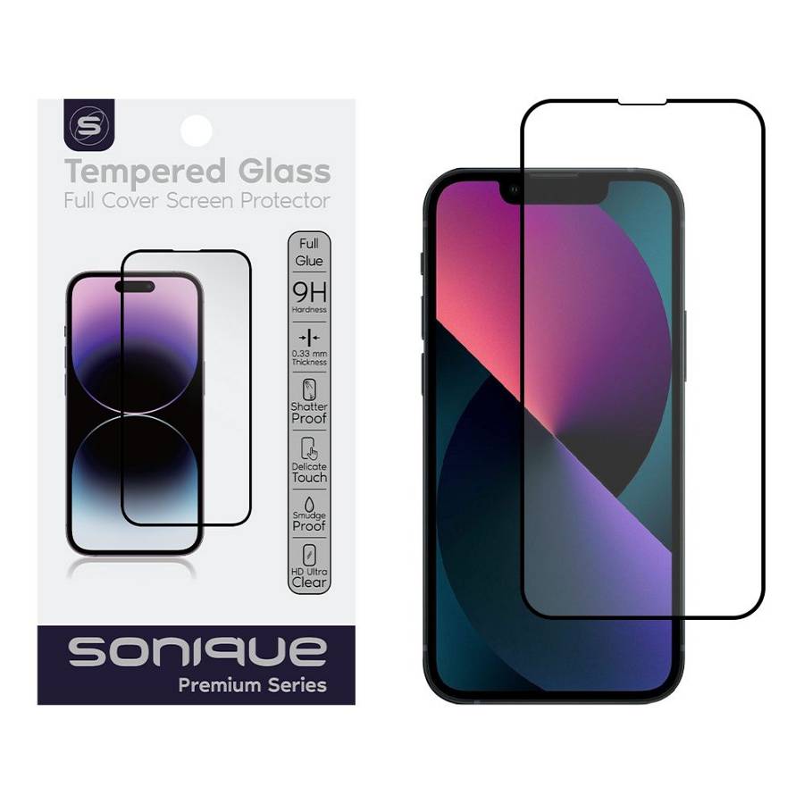 Hardy Glass Sonique Premium Series HD Full Cover 9H Apple iPhone 13 Mini Μαύρο