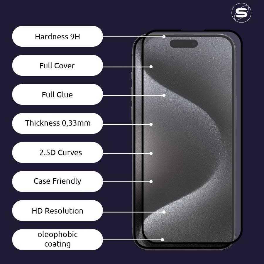 Hardy Glass Sonique Premium Series HD Full Cover 9H Xiaomi Poco M5 Μαύρο