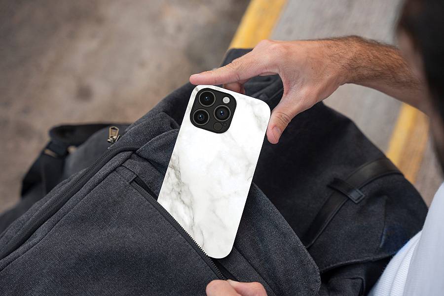 Θήκη Sonique Marble Series για Apple iPhone 11 Λευκό