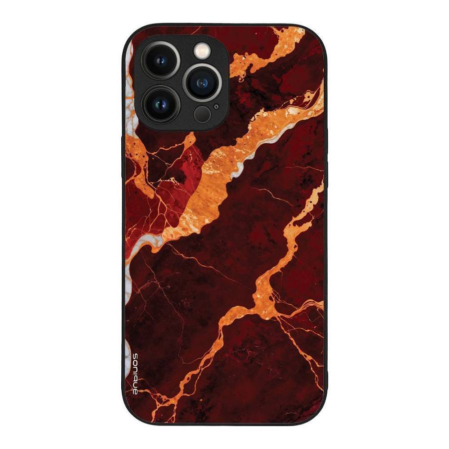 Θήκη Sonique Marble Series για Apple iPhone 13 Pro Max Κόκκινο