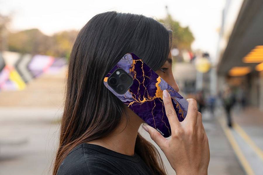 Θήκη Sonique Marble Series για Apple iPhone 14 Μωβ