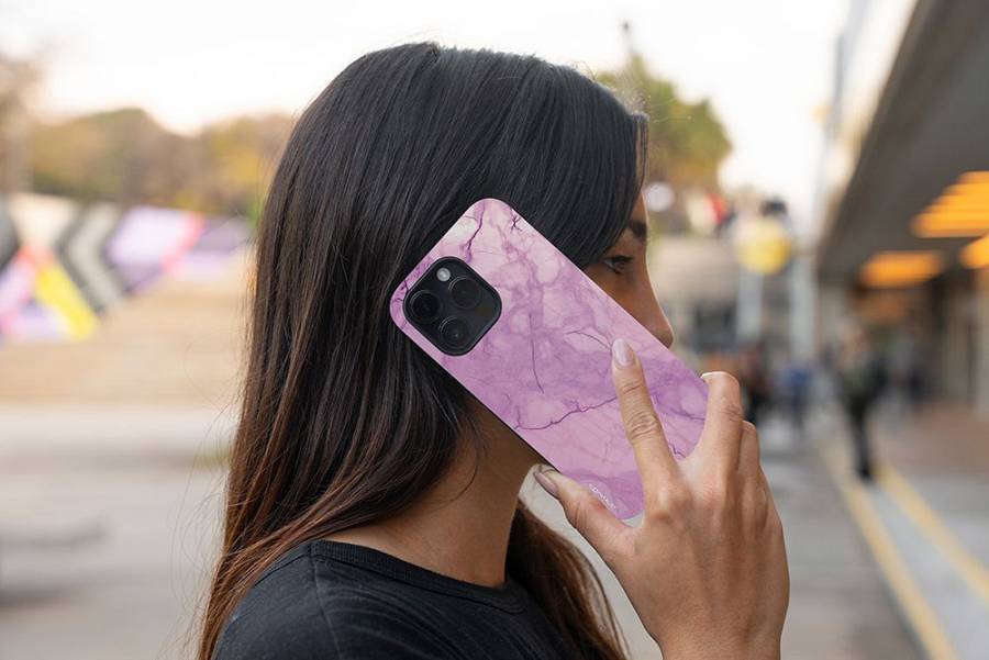 Θήκη Sonique Marble Series για Apple iPhone XR Βιολετί