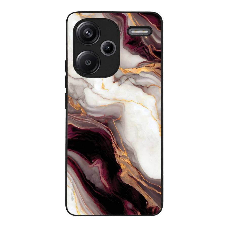 Θήκη Sonique Marble Series για Xiaomi Redmi Note 13 Pro Plus 5G Μπορντώ