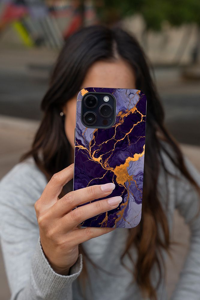 Θήκη Sonique Marble Series για Xiaomi Redmi Note 9 Μωβ