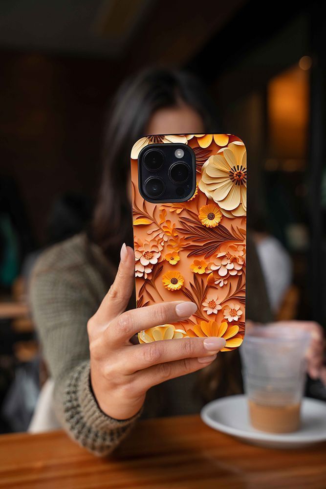 Θήκη Sonique 3D Flower Series για Apple iPhone 13 Pro Max Πορτοκαλί