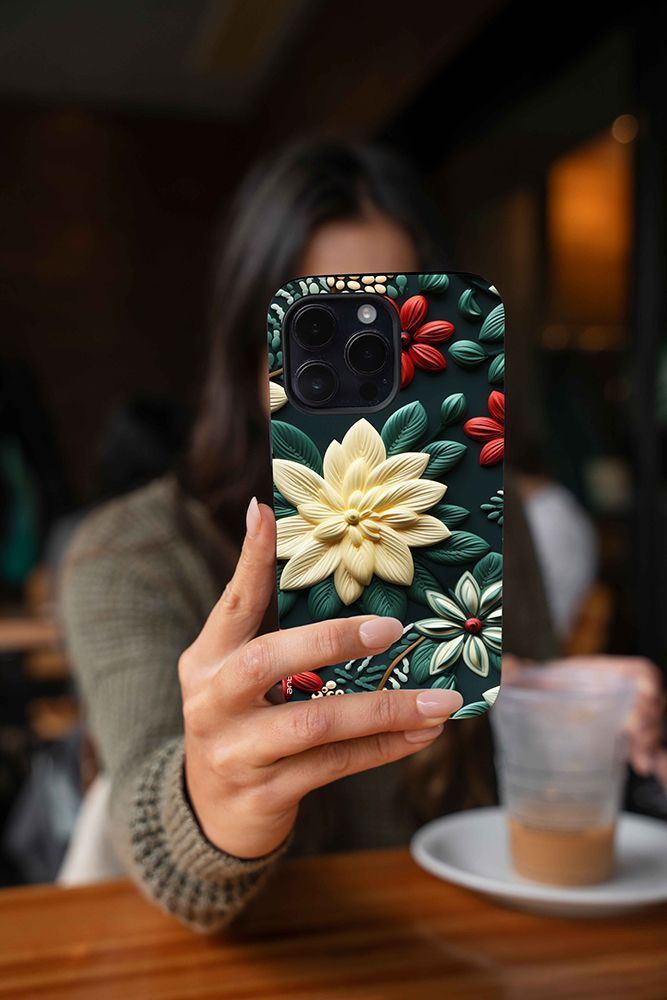 Θήκη Sonique 3D Flower Series για Apple iPhone 15 Πράσινο