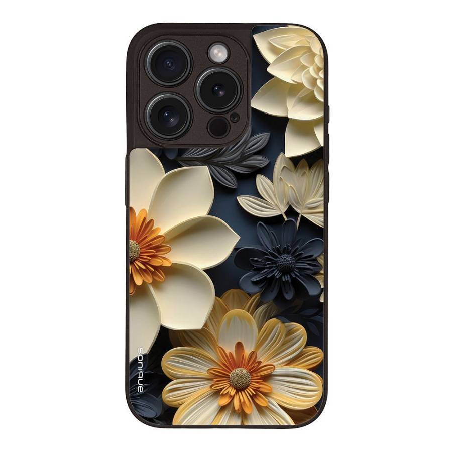 Θήκη Sonique 3D Flower Series για Apple iPhone 15 Pro Εκρού